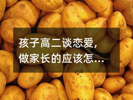 孩子高二談戀愛,做家長的應該怎么做