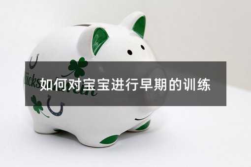 如何對寶寶進行早期的訓練