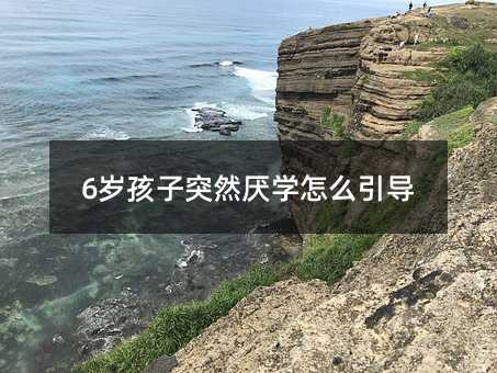 6歲孩子突然厭學(xué)怎么引導(dǎo)