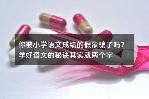 你被小學語文成績的假象騙了嗎?學好語文的秘訣其實就兩個字