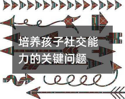 培養(yǎng)孩子社交能力的關(guān)鍵問題