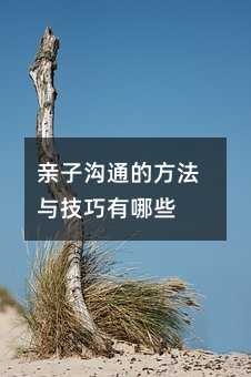 親子溝通的方法與技巧有哪些