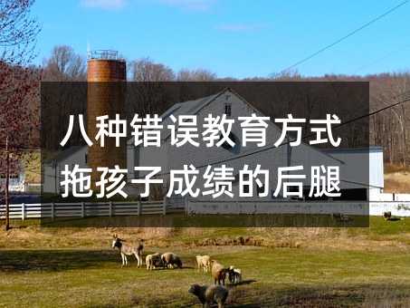 八種錯誤教育方式拖孩子成績的后腿