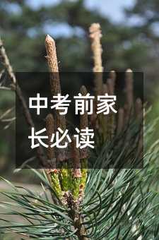 中考前家長(zhǎng)必讀