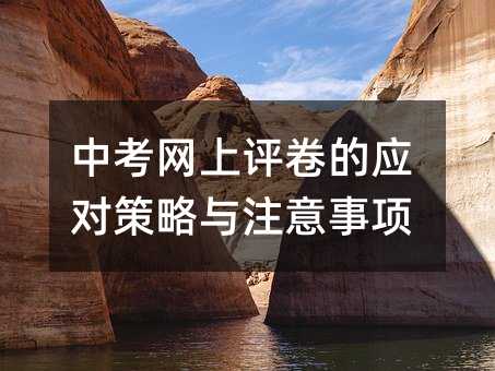 中考網(wǎng)上評卷的應(yīng)對策略與注意事項