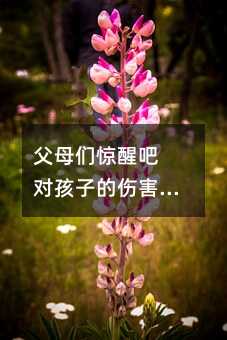 父母們驚醒吧 對(duì)孩子的傷害80%來自家庭