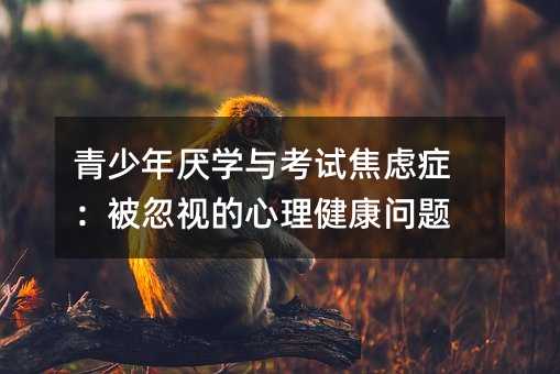 青少年厭學與考試焦慮癥:被忽視的心理健康問題