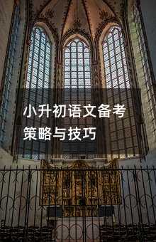 小升初語文備考策略與技巧