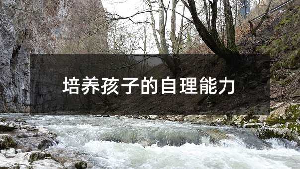 培養孩子的自理能力