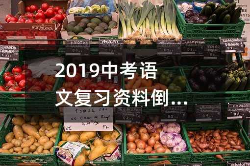 2019中考語文復習資料倒裝句講解