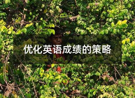 優化英語成績的策略