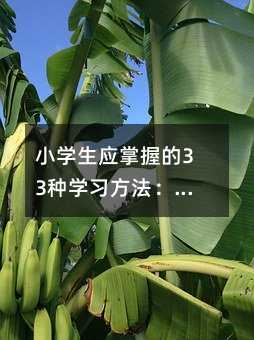 小學生應掌握的33種學習方法:2.游戲學習法--一個游戲就是一次學習