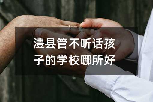 澧縣管不聽話孩子的學校哪所好