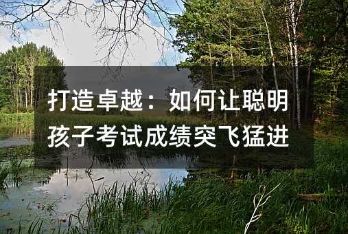 打造卓越:如何讓聰明孩子考試成績突飛猛進