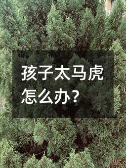 孩子太馬虎怎么辦?