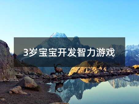 3歲寶寶開發智力游戲