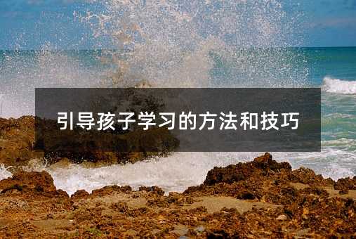 引導孩子學習的方法和技巧