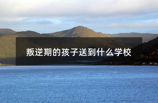 叛逆期的孩子送到什么學校