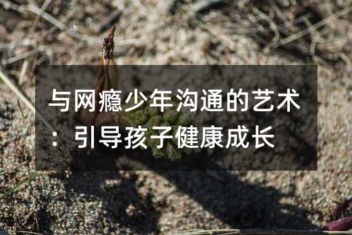與網癮少年溝通的藝術:引導孩子健康成長