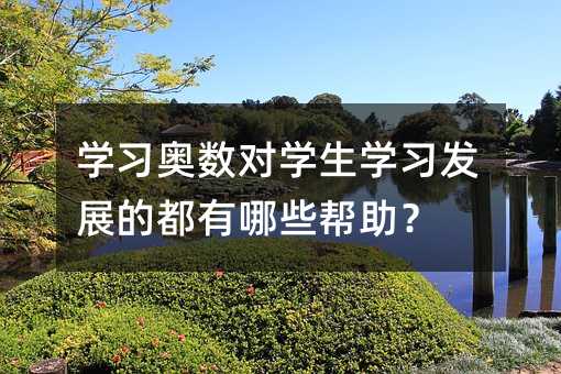 學(xué)習(xí)奧數(shù)對(duì)學(xué)生學(xué)習(xí)發(fā)展的都有哪些幫助?