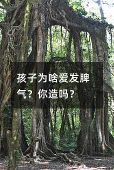 孩子為啥愛發(fā)脾氣?你造嗎?