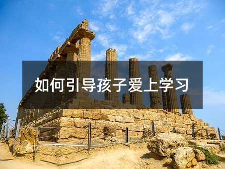如何引導孩子愛上學習
