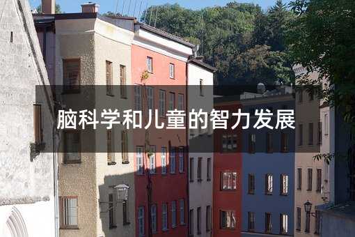 腦科學和兒童的智力發展