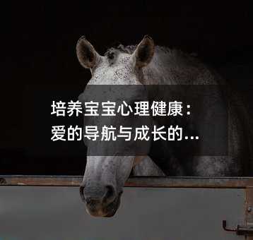 培養寶寶心理健康:愛的導航與成長的智慧