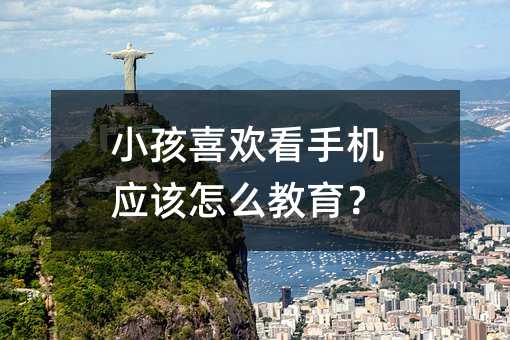 小孩喜歡看手機應該怎么教育?