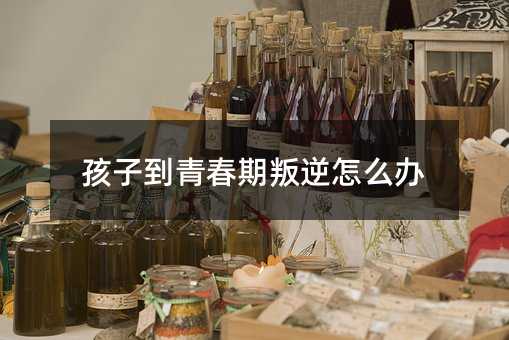 孩子到青春期叛逆怎么辦