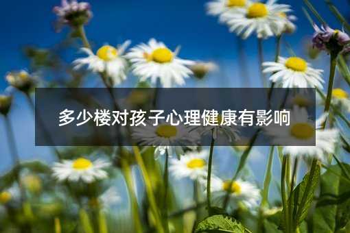 多少樓對孩子心理健康有影響