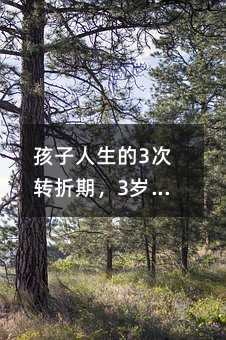 孩子人生的3次轉折期,3歲、7歲、10歲,這么管孩子最有出息