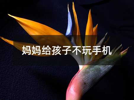 媽媽給孩子不玩手機(jī)
