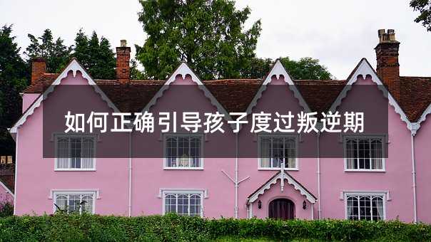 如何正確引導孩子度過叛逆期