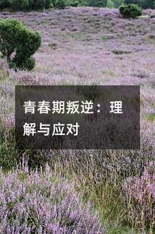 青春期叛逆:理解與應(yīng)對(duì)
