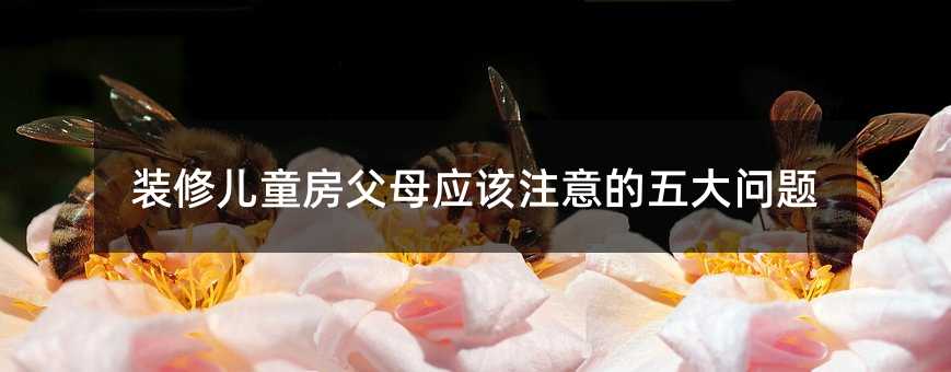 裝修兒童房父母應該注意的五大問題