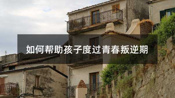 如何幫助孩子度過(guò)青春叛逆期