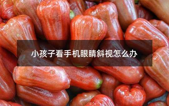 小孩子看手機(jī)眼睛斜視怎么辦