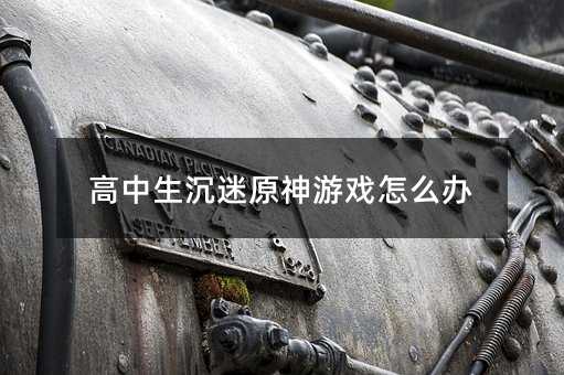 高中生沉迷原神游戲怎么辦