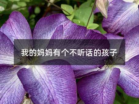 我的媽媽有個不聽話的孩子
