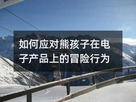 如何應(yīng)對(duì)熊孩子在電子產(chǎn)品上的冒險(xiǎn)行為
