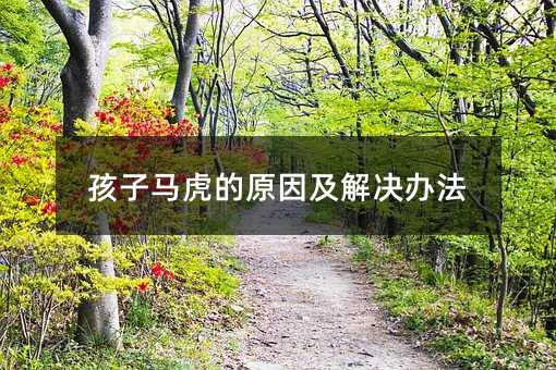 孩子馬虎的原因及解決辦法