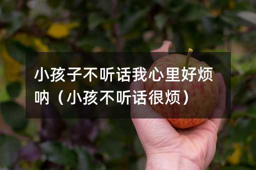小孩子不聽話我心里好煩吶(小孩不聽話很煩)