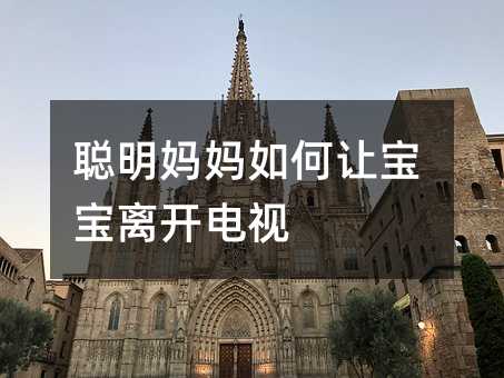 聰明媽媽如何讓寶寶離開電視