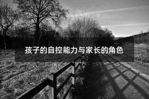 孩子的自控能力與家長的角色