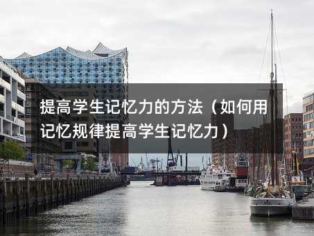 提高學生記憶力的方法(如何用記憶規律提高學生記憶力)