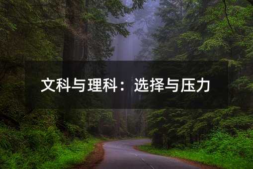 文科與理科:選擇與壓力