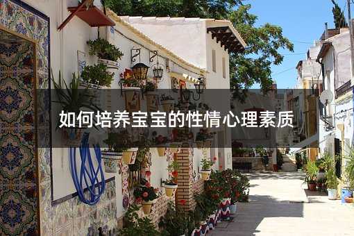 如何培養寶寶的性情心理素質