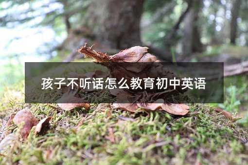 孩子不聽話怎么教育初中英語