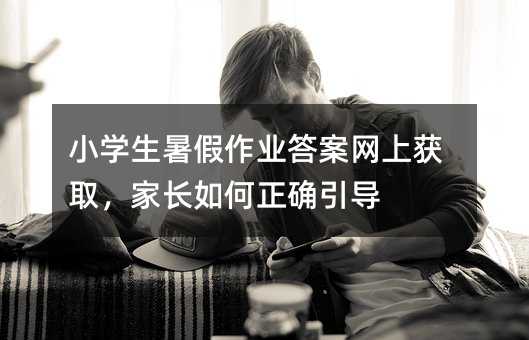 小學生暑假作業答案網上獲取,家長如何正確引導